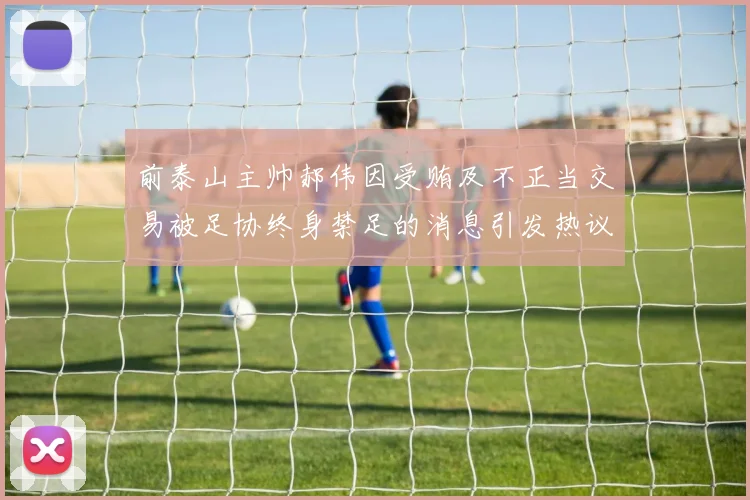 前泰山主帅郝伟因受贿及不正当交易被足协终身禁足的消息引发热议